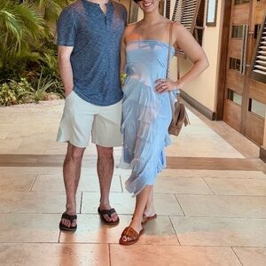 Tempo Paris Light Blue Dress or Maxi Skirt